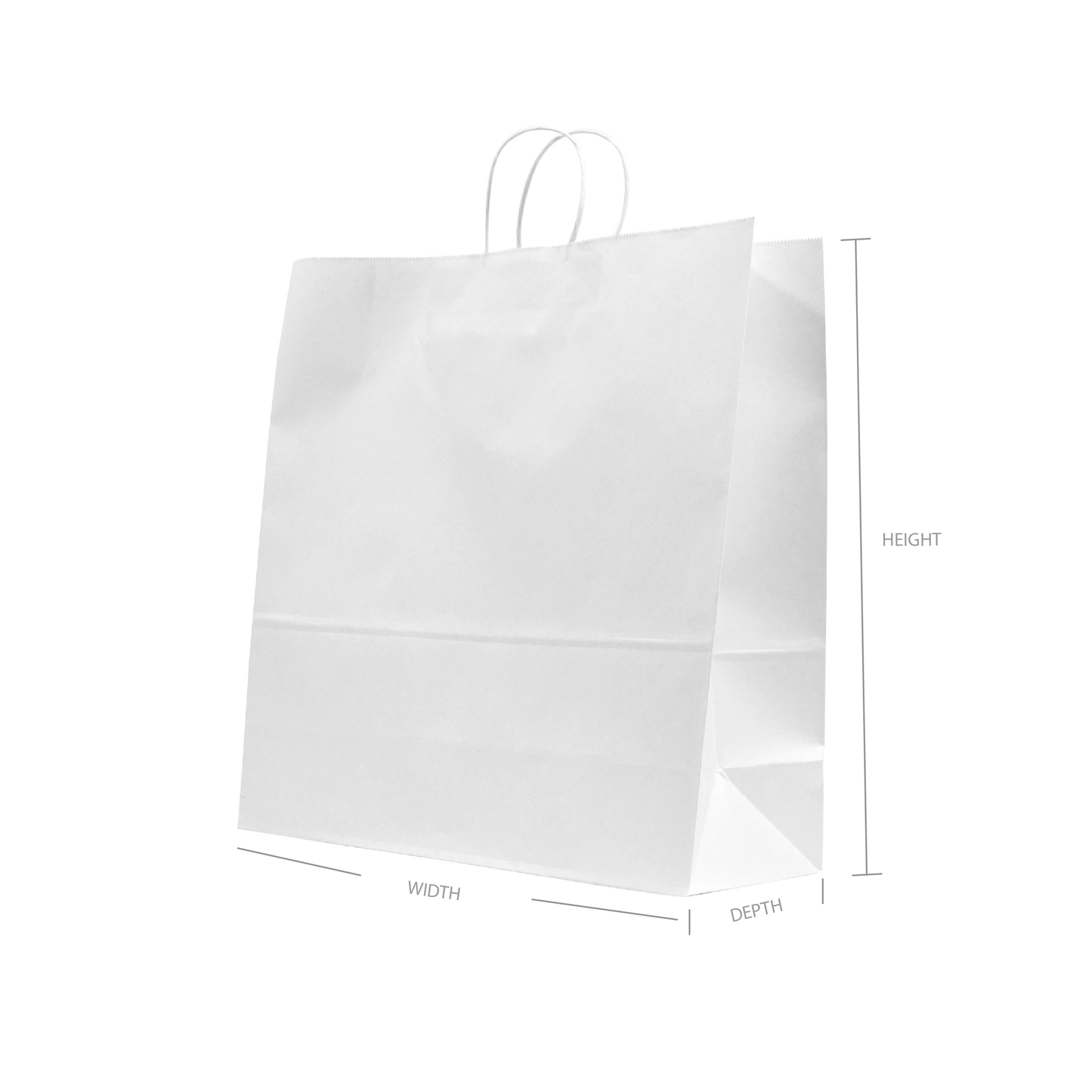 Stock Paper Bags - White