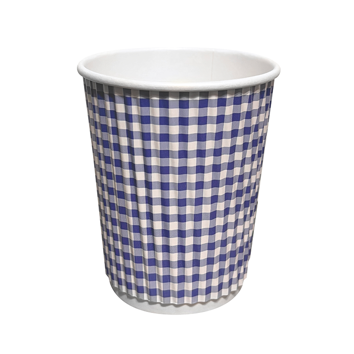 Groove Cups - Blue Gingham
