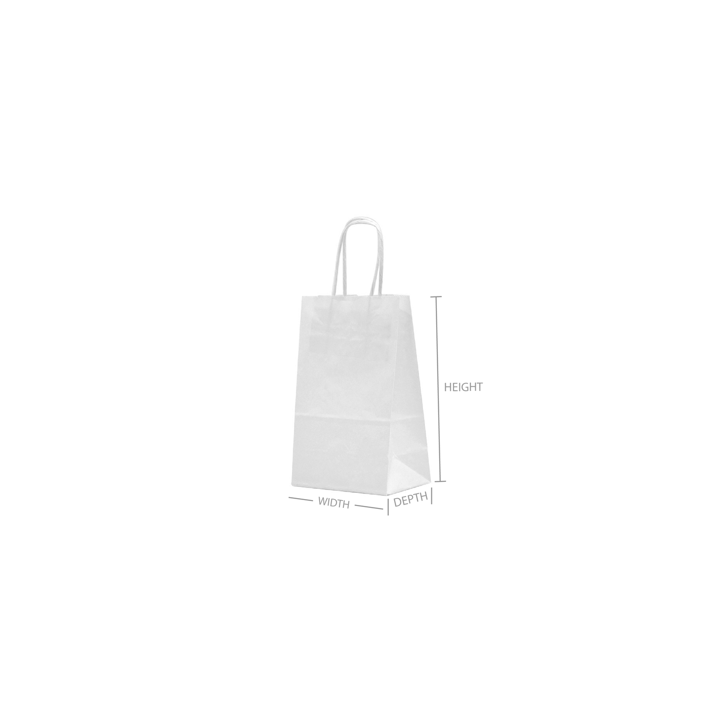 Stock Paper Bags - White