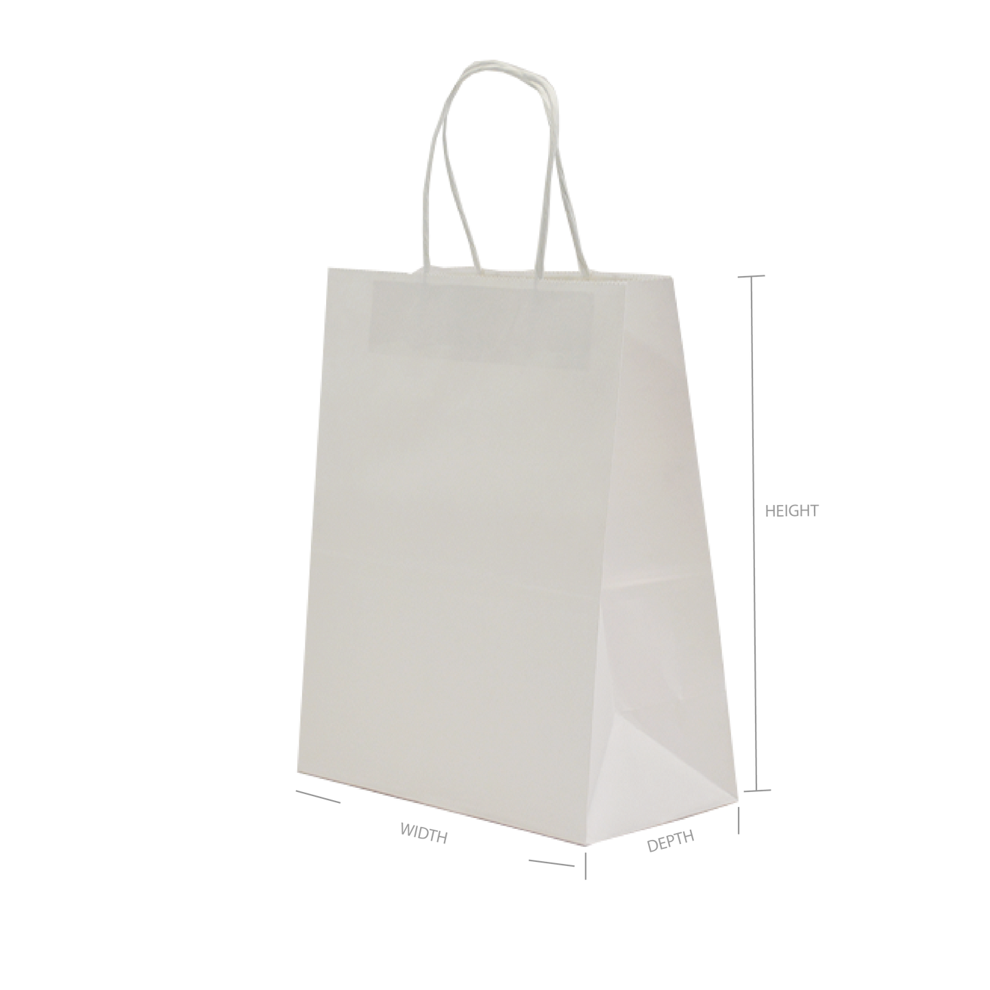 Stock Paper Bags - White