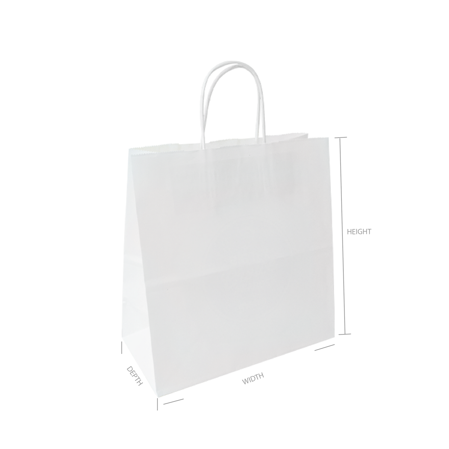 Stock Paper Bags - White