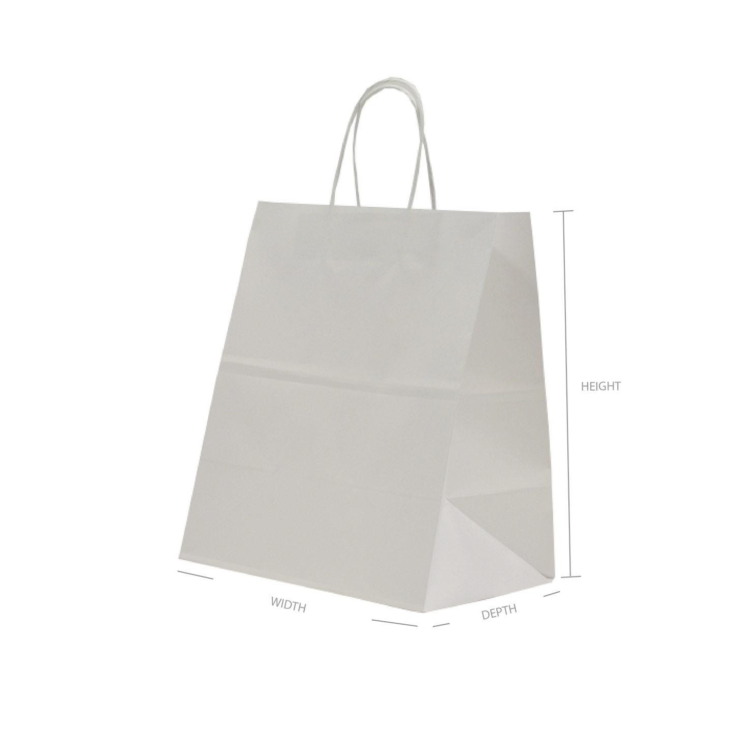 Stock Paper Bags - White