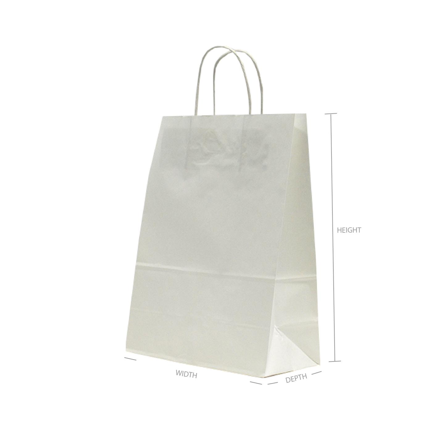 Stock Paper Bags - White