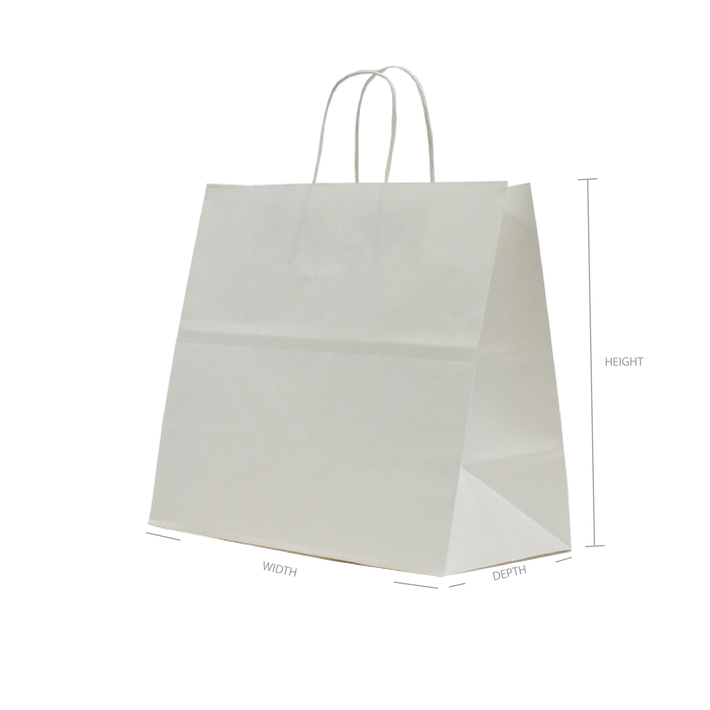 Stock Paper Bags - White