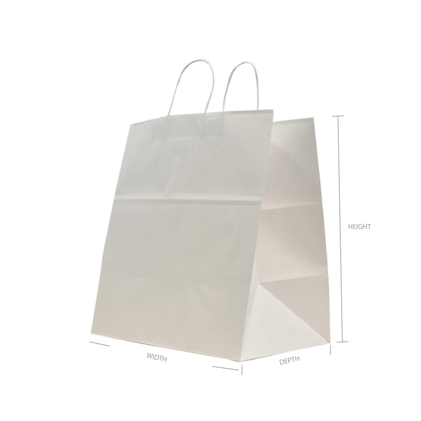 Stock Paper Bags - White