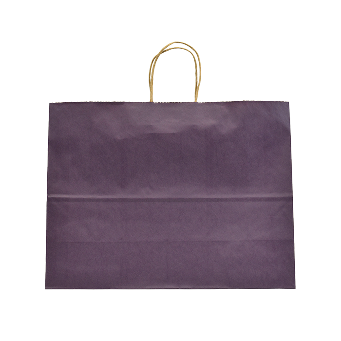 Solid Tint on Kraft Purple Bag