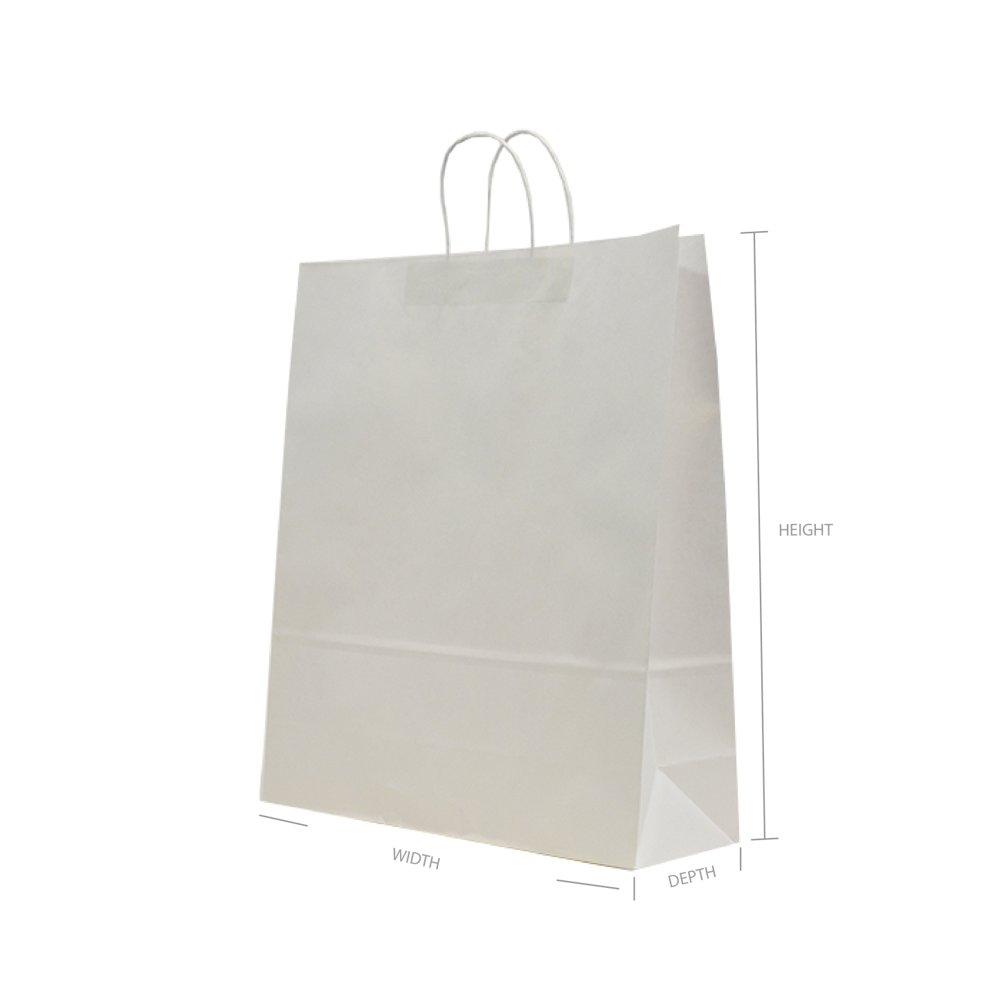 Stock Paper Bags - White