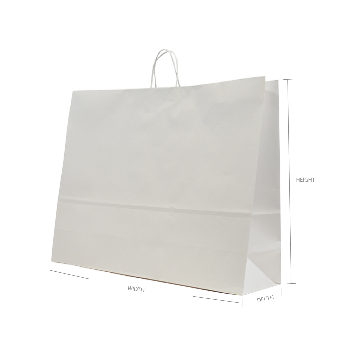 Stock Paper Bags - White