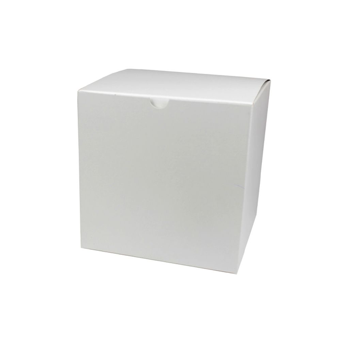 White Tuck Box w/Gray Interior