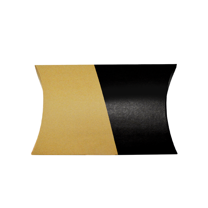 Corrugated Black/Kraft Pillow Box