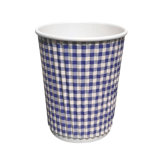 Groove Cups - Blue Gingham